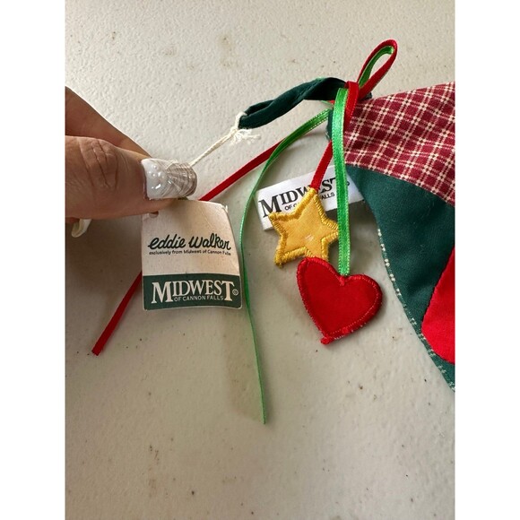 NWT Eddie Walker Midwest Of Cannon Falls Vintage Embroidered Christmas Stocking - Picture 5 of 6